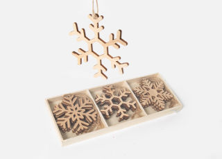 Add On Item: Wooden Snowflake Ornaments